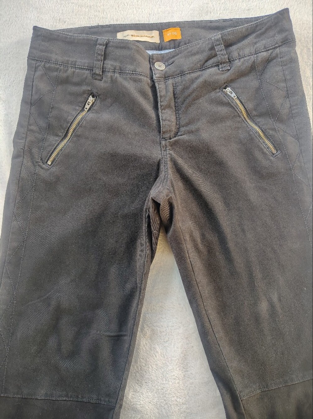 Pilcro women’s Charcoal Gray Zip-Pocket Chinos